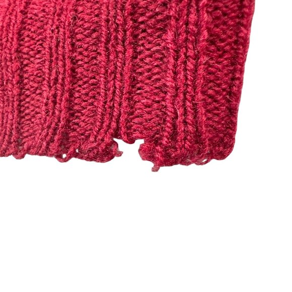 Vintage Puritan Aquaknit Sweater Adults S Red Pure Wool 100% 2 Ply Shetland - Picture 5 of 11